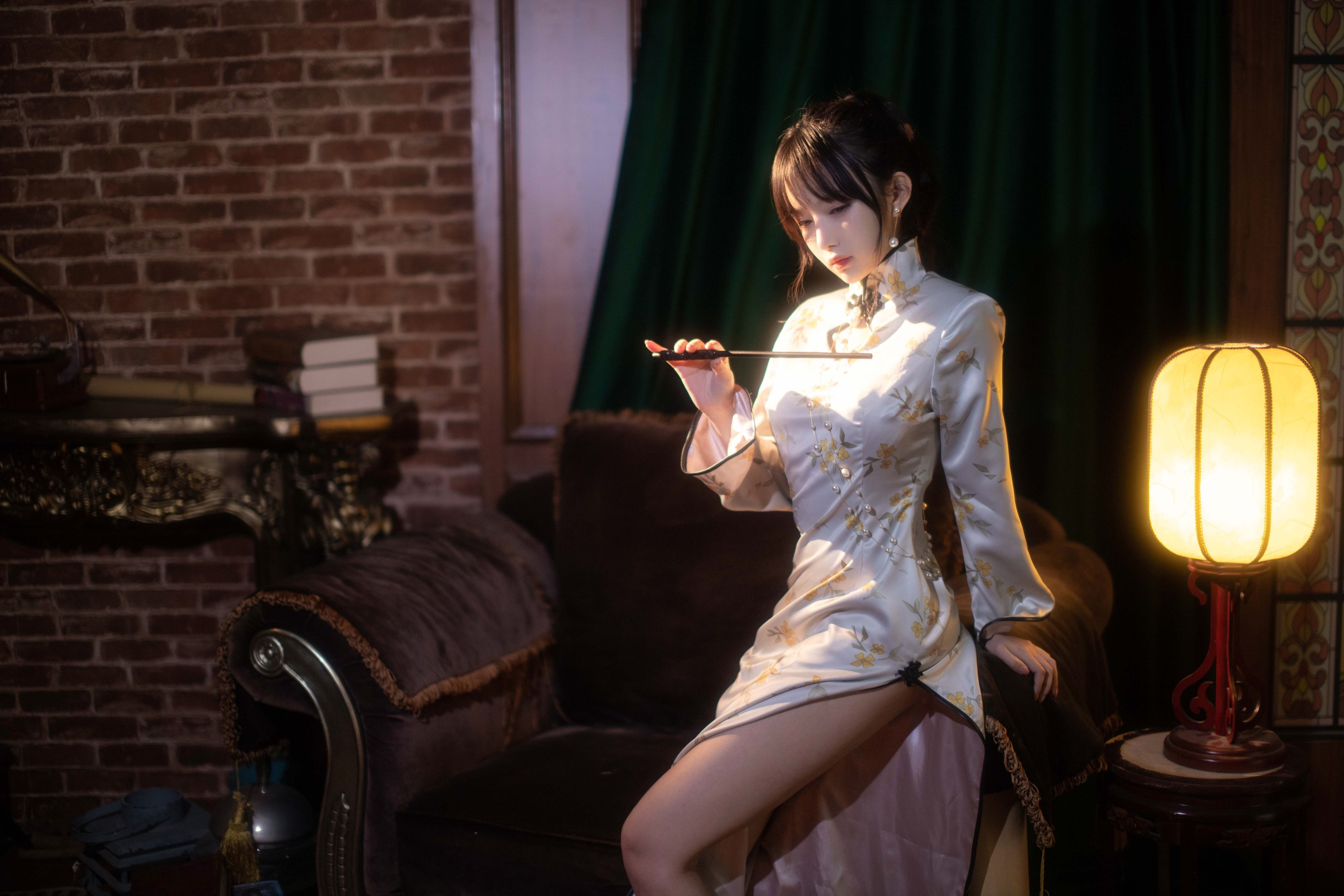 图片[1]-Shika小鹿鹿 – NO.111 中秋旗袍 [12P]-XikXak